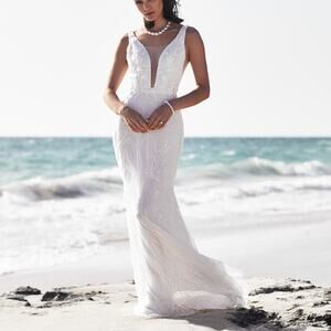 Zavana Bridal Jewel of the Sea Mermaid Wedding Dress ZB384 Size 10